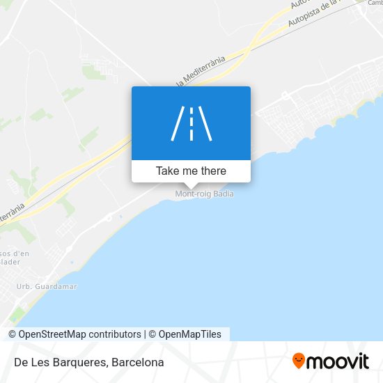 De Les Barqueres map