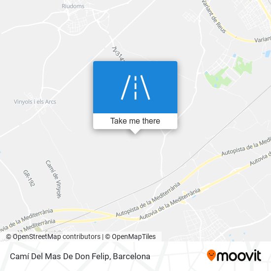 Camí Del Mas De Don Felip map