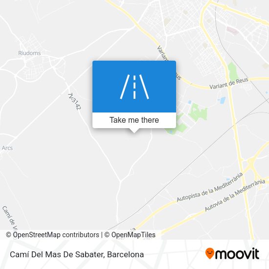 Camí Del Mas De Sabater map
