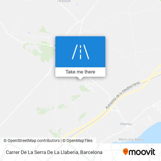 Carrer De La Serra De La Llaberia map