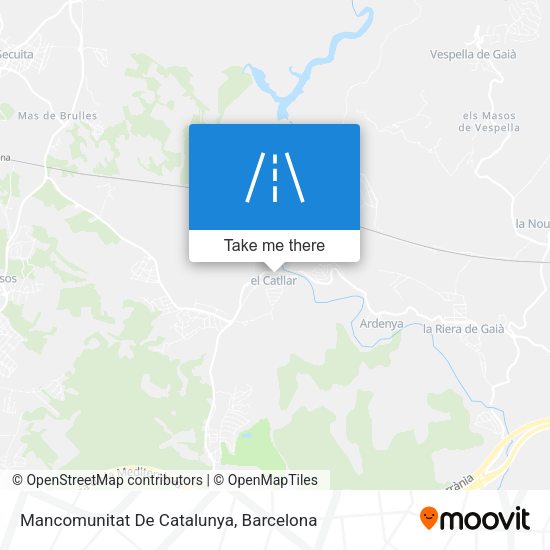 Mancomunitat De Catalunya map