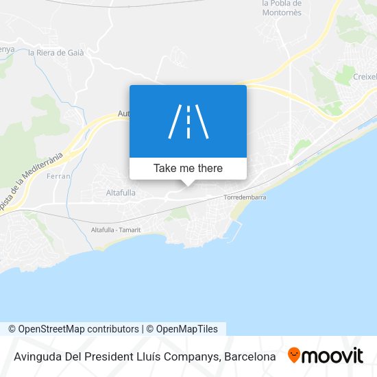 Avinguda Del President Lluís Companys map