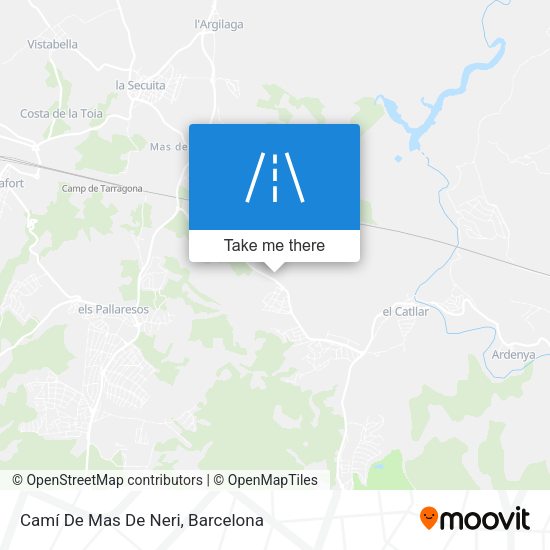 Camí De Mas De Neri map