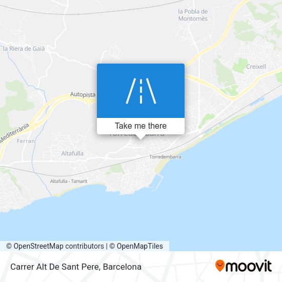 Carrer Alt De Sant Pere map