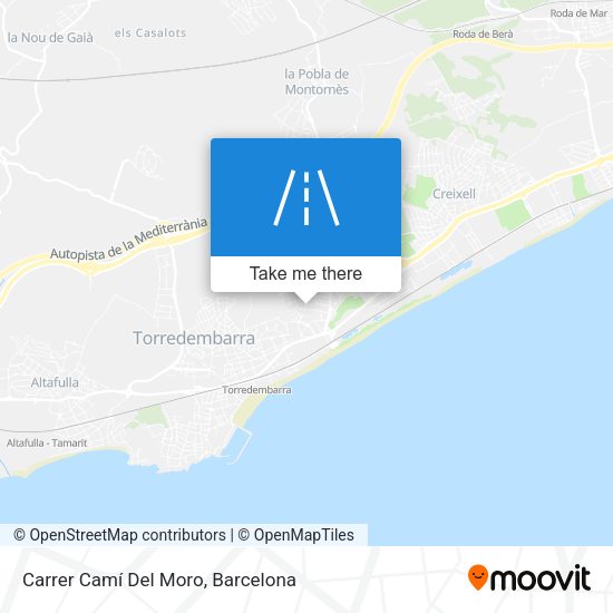 Carrer Camí Del Moro map