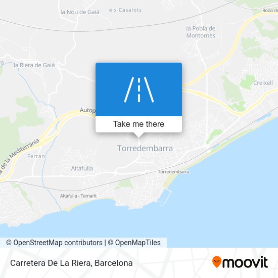 Carretera De La Riera map