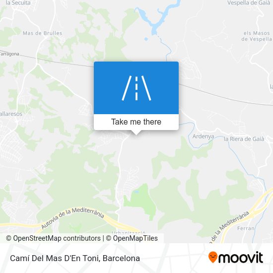 Camí Del Mas D'En Toni map