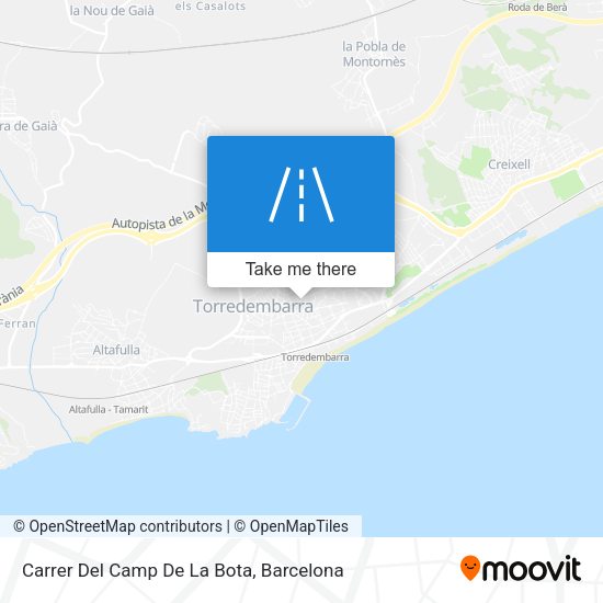 Carrer Del Camp De La Bota map