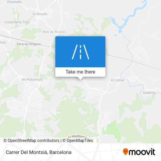 Carrer Del Montsiá map