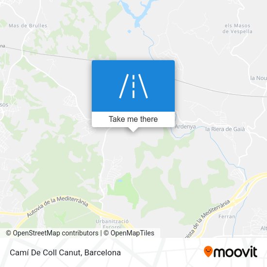 Camí De Coll Canut map