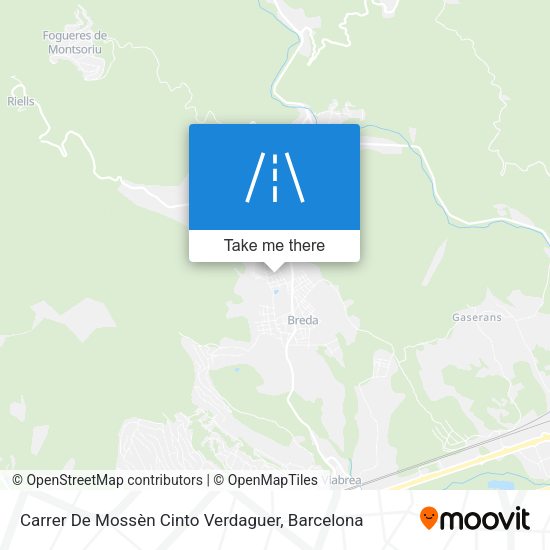 Carrer De Mossèn Cinto Verdaguer map