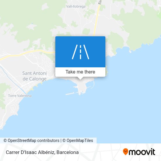 Carrer D'Isaac Albéniz map