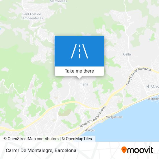 Carrer De Montalegre map