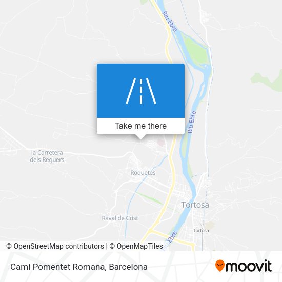 Camí Pomentet Romana map