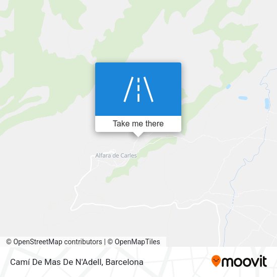 Camí De Mas De N'Adell map