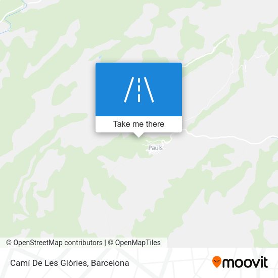 Camí De Les Glòries map