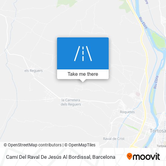 Camí Del Raval De Jesús Al Bordissal map