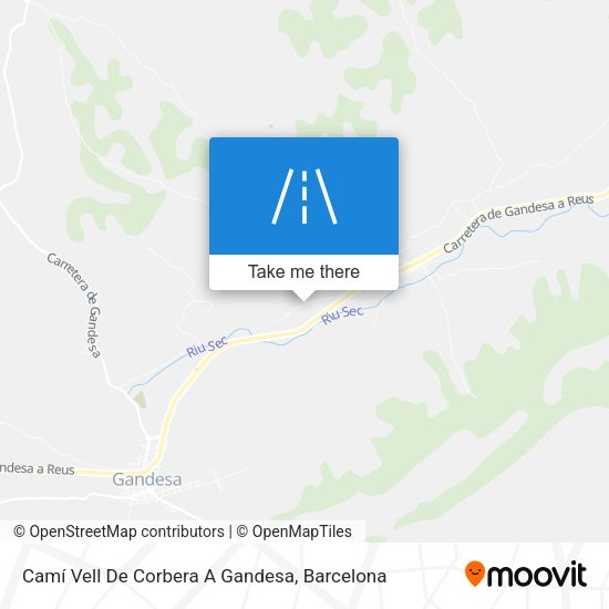 Camí Vell De Corbera A Gandesa map