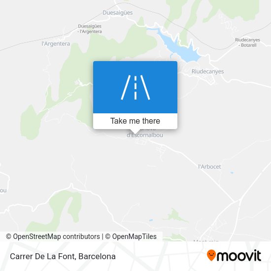Carrer De La Font map