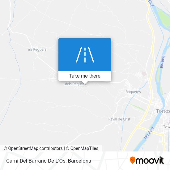 Camí Del Barranc De L'Ós map