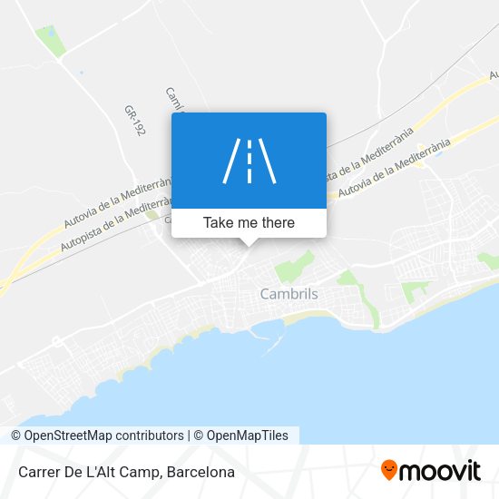 Carrer De L'Alt Camp map