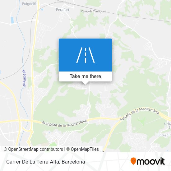 Carrer De La Terra Alta map