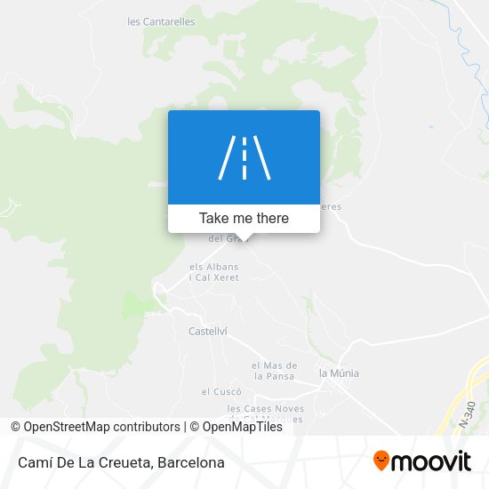 Camí De La Creueta map