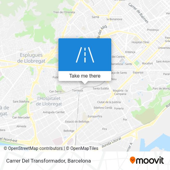 Carrer Del Transformador map