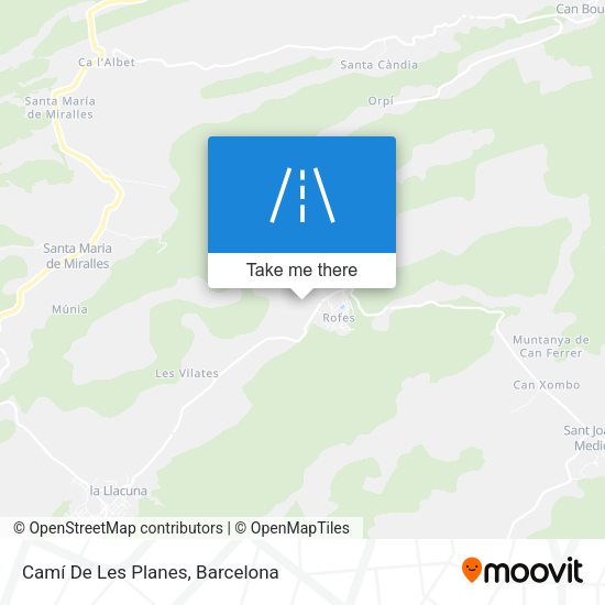 Camí De Les Planes map