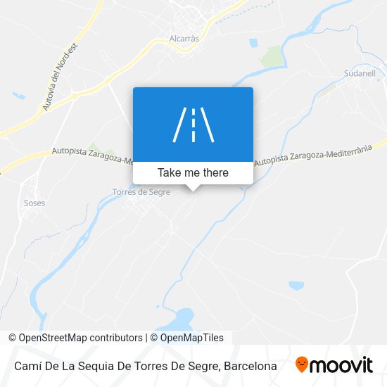 Camí De La Sequia De Torres De Segre map