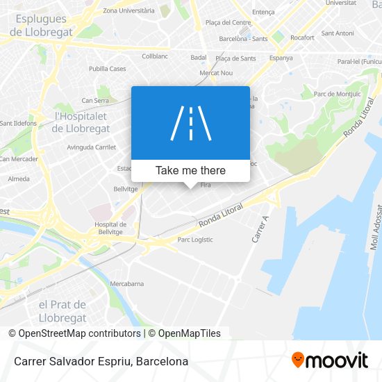 Carrer Salvador Espriu map