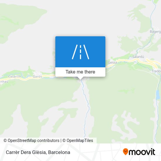 Carrèr Dera Glèsia map