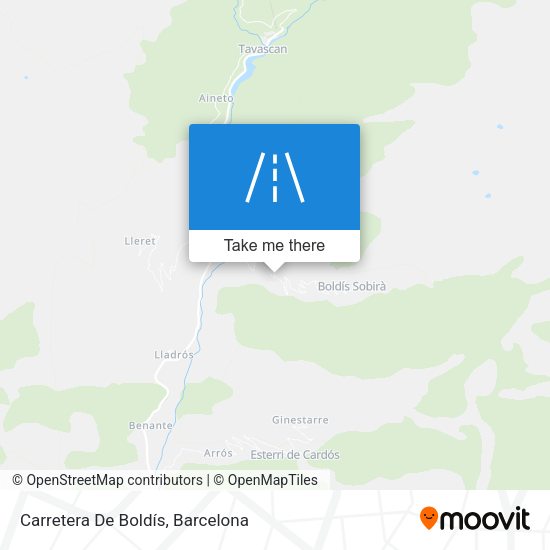 Carretera De Boldís map