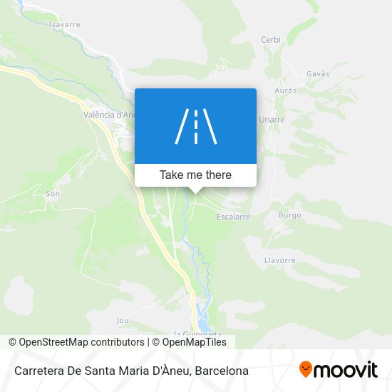 Carretera De Santa Maria D'Àneu map