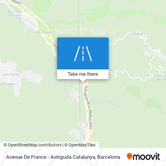 Avenue De France - Avinguda Catalunya map