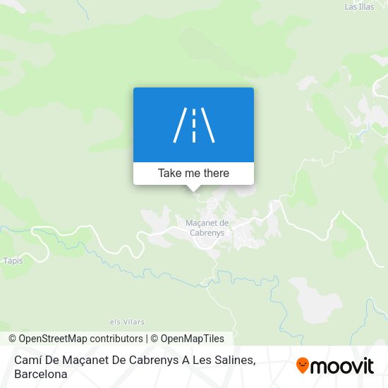 Camí De Maçanet De Cabrenys A Les Salines map
