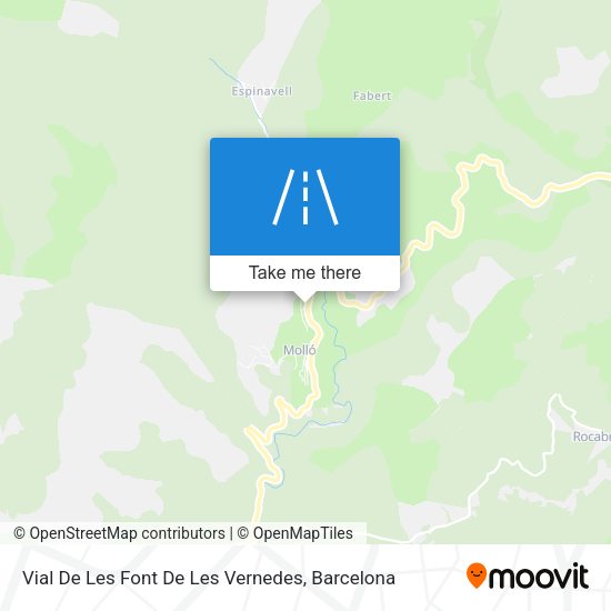 Vial De Les Font De Les Vernedes map
