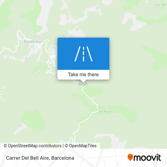 Carrer Del Bell Aire map