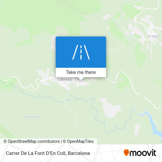 Carrer De La Font D'En Coll map