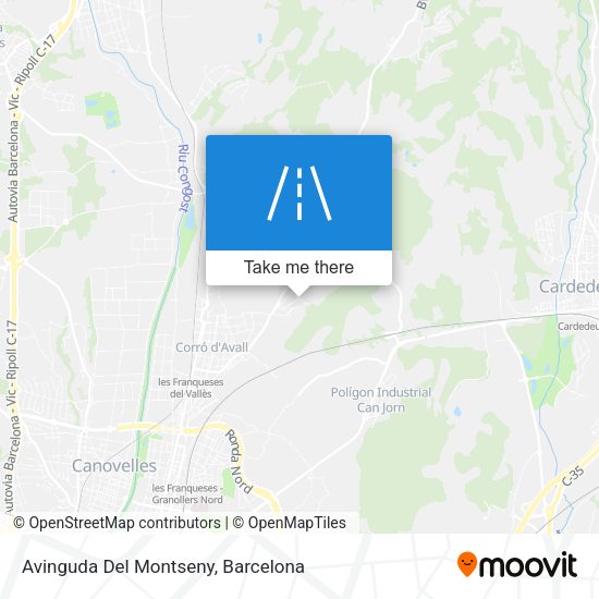 Avinguda Del Montseny map