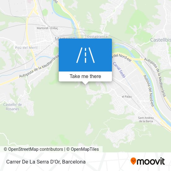 Carrer De La Serra D'Or map