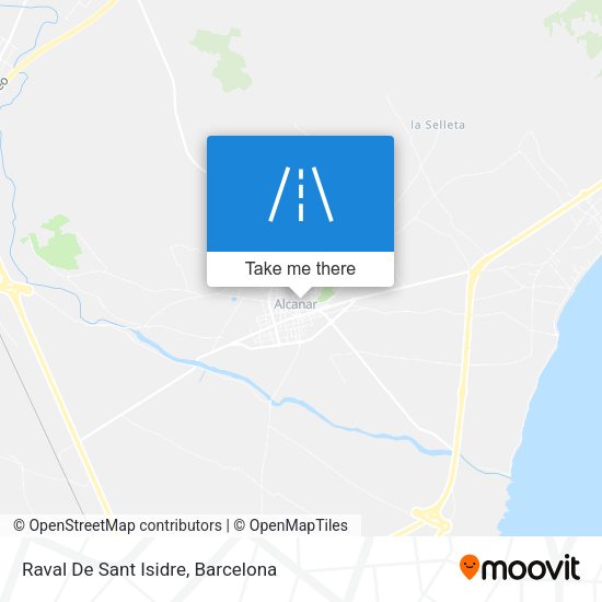 Raval De Sant Isidre map