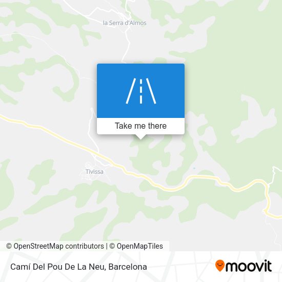 Camí Del Pou De La Neu map
