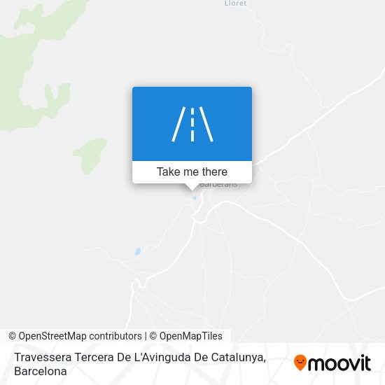 Travessera Tercera De L'Avinguda De Catalunya map