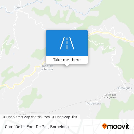 Camí De La Font De Peli map