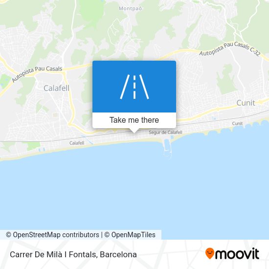 Carrer De Milà I Fontals map