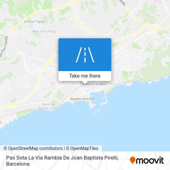 Pas Sota La Via Rambla De Joan Baptista Pirelli map