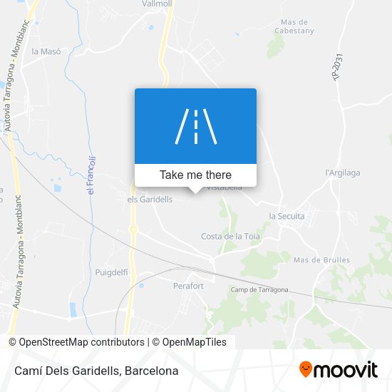 Camí Dels Garidells map