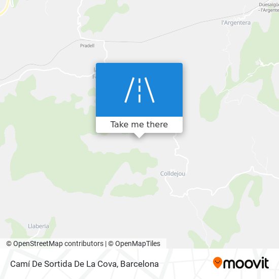 Camí De Sortida De La Cova map