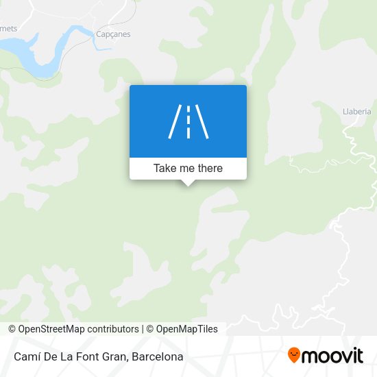 Camí De La Font Gran map